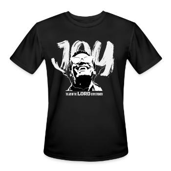 JOY - Men's Moisture Wicking Performance T-Shirt - black - Front - Jackson (183cm)