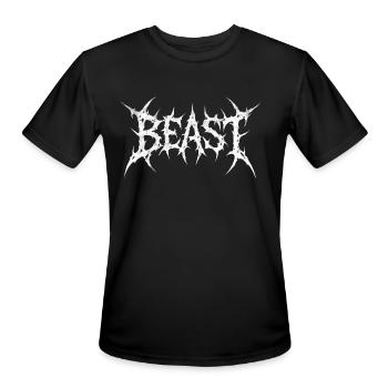 Beast Glyphs Brutal Metal - Men's Moisture Wicking Performance T-Shirt - black - Front - Jackson (183cm)