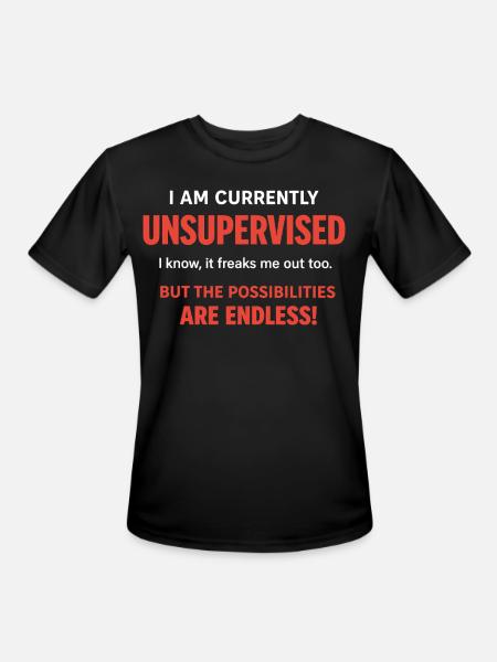 Endless Possibilities Unsupervised - Men's Moisture Wicking Performance T-Shirt - black