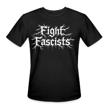 Fright Fest Horror Logo - Men's Moisture Wicking Performance T-Shirt - black - Front - Jackson (183cm)