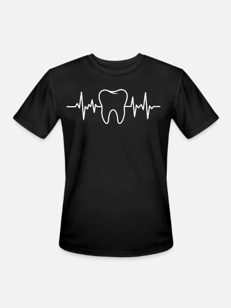 Toothbeat Dental Pulse - Men's Moisture Wicking Performance T-Shirt - black