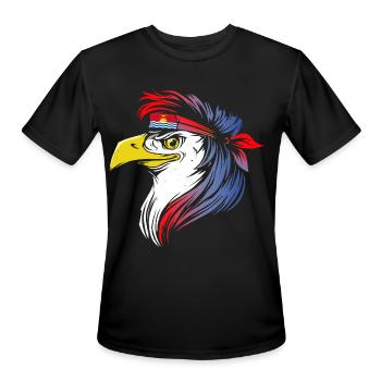 Kiribati - Men's Moisture Wicking Performance T-Shirt - black - Front - Jackson (183cm)