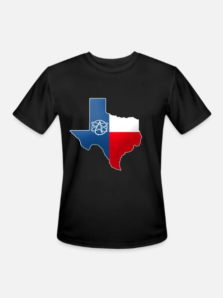 Texas Atheist - Men's Moisture Wicking Performance T-Shirt - black