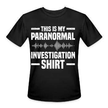 Ghost Hunters | Ghost Paranormal Ghost Gifts - Men's Moisture Wicking Performance T-Shirt - black - Front - Jackson (183cm)