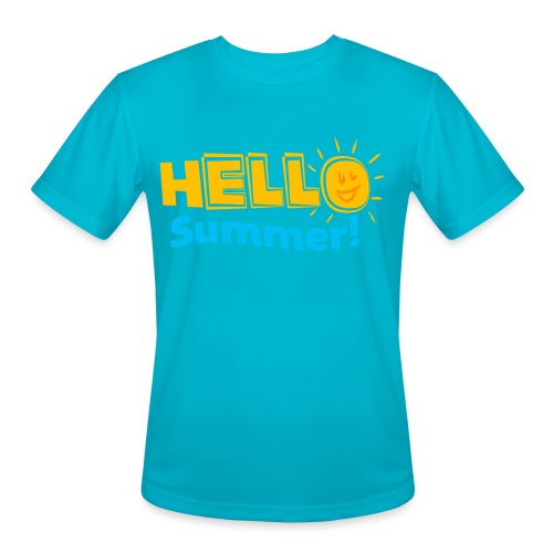 Kreative In Kinder Hello Summer! - Men's Moisture Wicking Performance T-Shirt