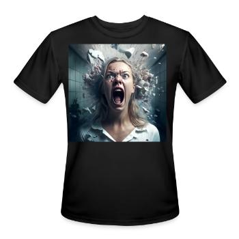 Atychiphobia - Courageous Design - Men's Moisture Wicking Performance T-Shirt - black - Front - Jackson (183cm)