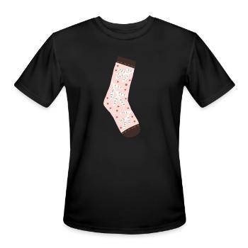 socks - new year 2024 - Men's Moisture Wicking Performance T-Shirt - black - Front - Jackson (183cm)