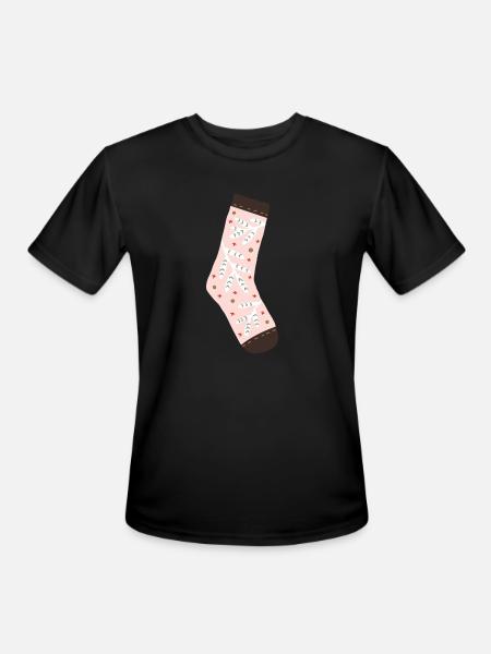 socks - new year 2024 - Men's Moisture Wicking Performance T-Shirt - black