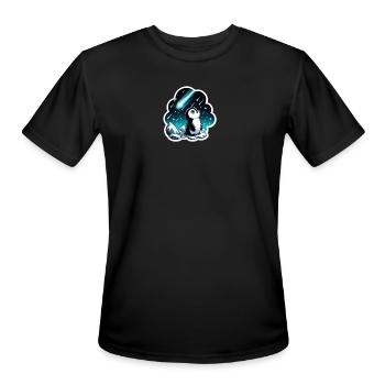 Penguin - Men's Moisture Wicking Performance T-Shirt - black - Front - Jackson (183cm)