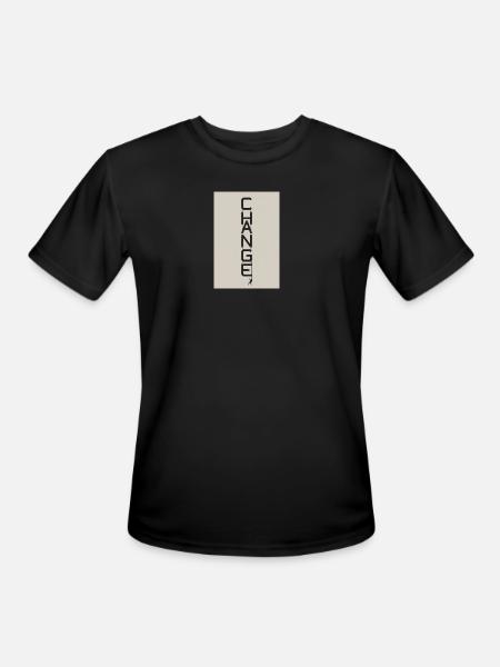 Vertical Change Rope Art - Men's Moisture Wicking Performance T-Shirt - black