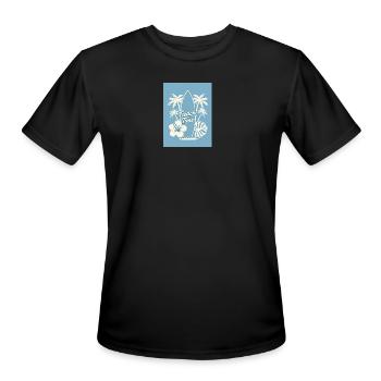 Beach time 🏖️ - Men's Moisture Wicking Performance T-Shirt - black - Front - Jackson (183cm)