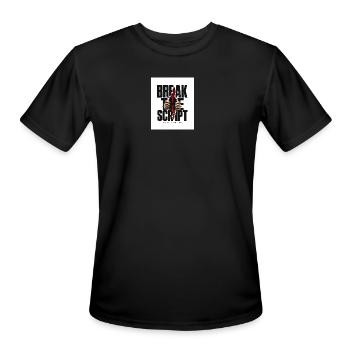 Break The Script: Write Your Own - Men's Moisture Wicking Performance T-Shirt - black - Front - Jackson (183cm)