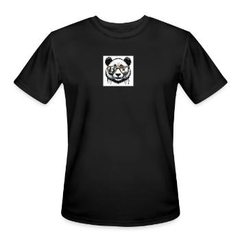 Dollar Glasses Panda - Men's Moisture Wicking Performance T-Shirt - black - Front - Jackson (183cm)