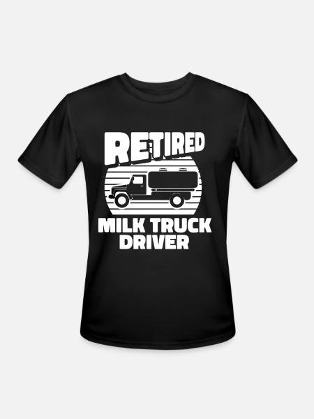 Milk Milk Truck - Men's Moisture Wicking Performance T-Shirt - black