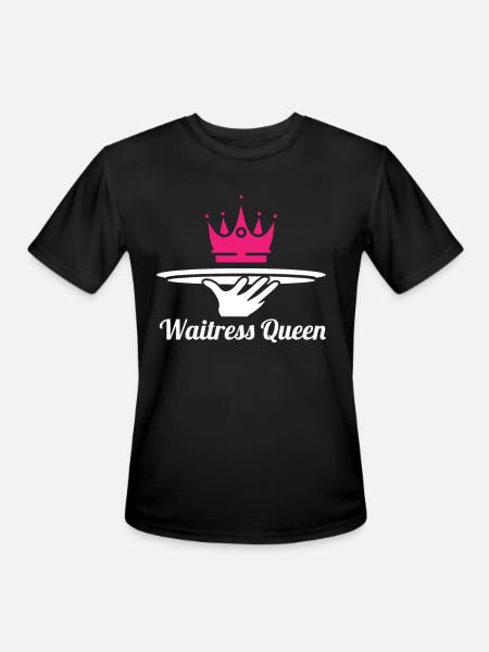 Waiter Waitress Queen - Men's Moisture Wicking Performance T-Shirt - black
