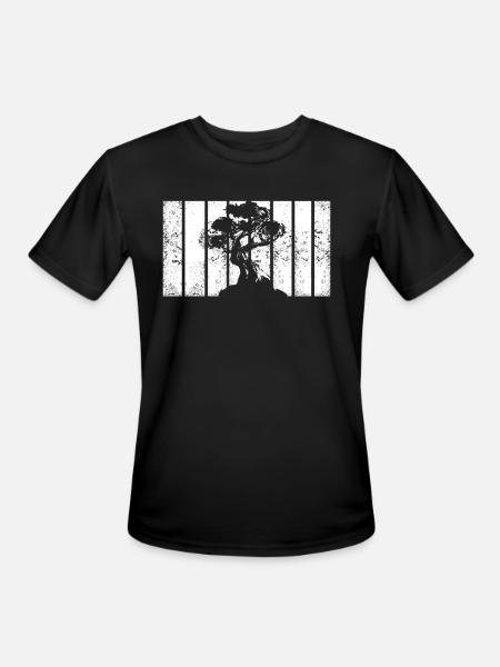 Bonsai - Men's Moisture Wicking Performance T-Shirt - black
