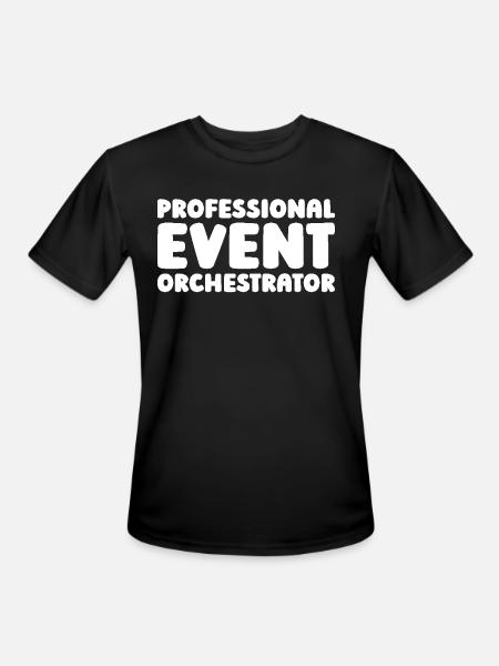 Event Planner - Men's Moisture Wicking Performance T-Shirt - black