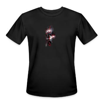 Dark Form - Men's Moisture Wicking Performance T-Shirt - black - Front - Jackson (183cm)