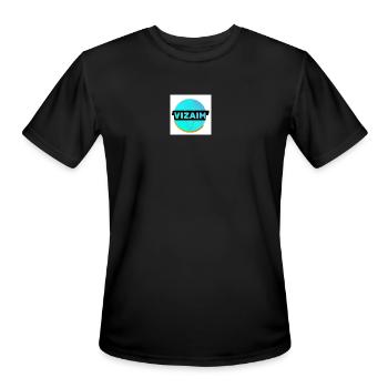 Vizaim wear - Men's Moisture Wicking Performance T-Shirt - black - Front - Jackson (183cm)