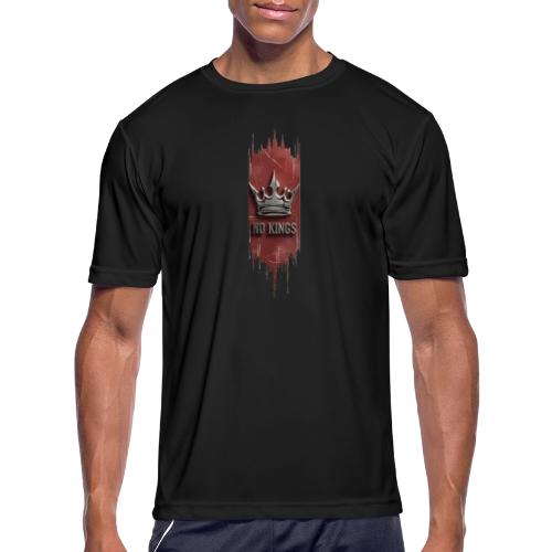 NO KINGS - Distressed Anarchy Crown - Men's Moisture Wicking Performance T-Shirt