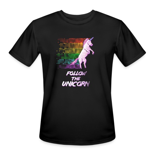 Follow The Unicorn - Men's Moisture Wicking Performance T-Shirt