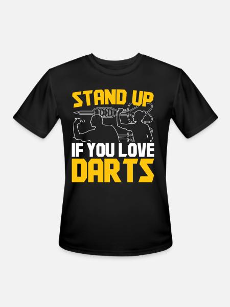 Darts Dart Player - Men's Moisture Wicking Performance T-Shirt - black