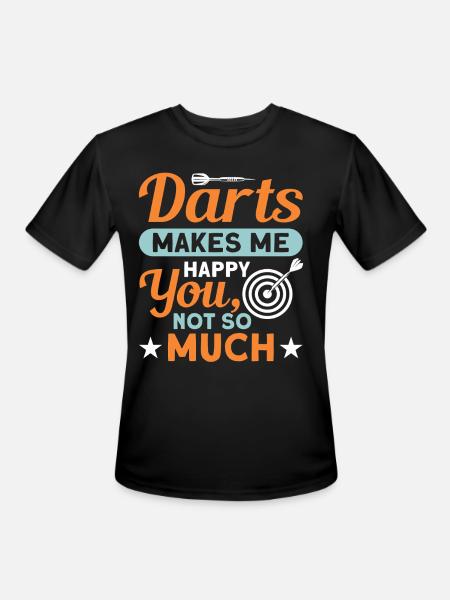 Darts Dart Player - Men's Moisture Wicking Performance T-Shirt - black
