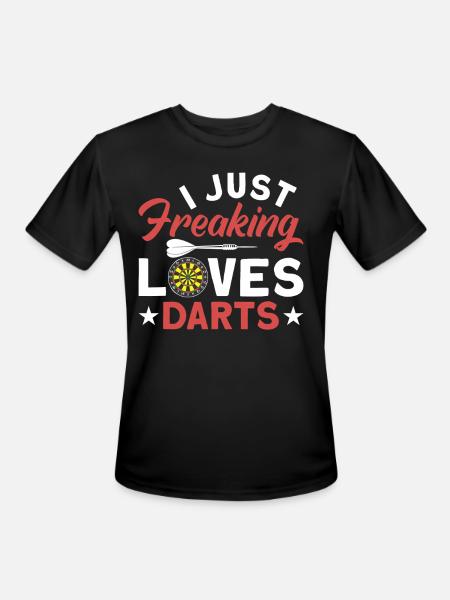 Darts Dart Player - Men's Moisture Wicking Performance T-Shirt - black
