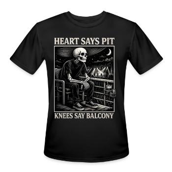 Skeleton Balcony Concert - Men's Moisture Wicking Performance T-Shirt - black - Front - Jackson (183cm)