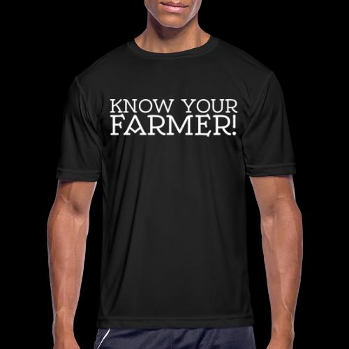 KNOW YOUR FARMER - Men's Moisture Wicking Performance T-Shirt