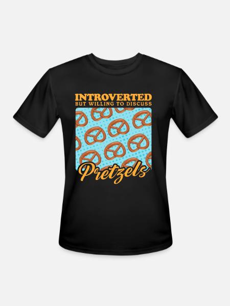 Pretzel To Discuss Pretzels - Men's Moisture Wicking Performance T-Shirt - black