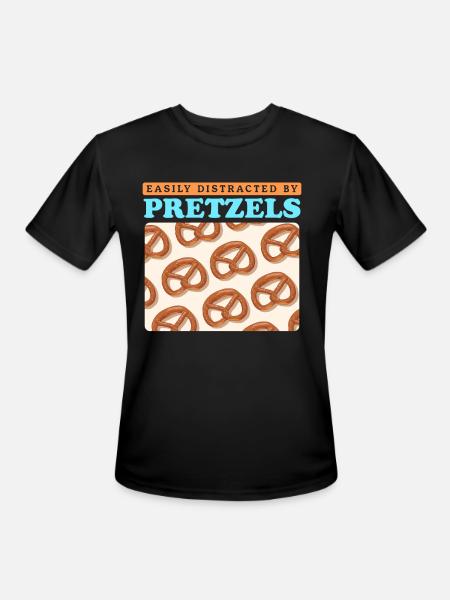 Pretzel Lover By Pretzels - Men's Moisture Wicking Performance T-Shirt - black