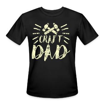 Craft Dad - Men's Moisture Wicking Performance T-Shirt - black - Front - Jackson (183cm)