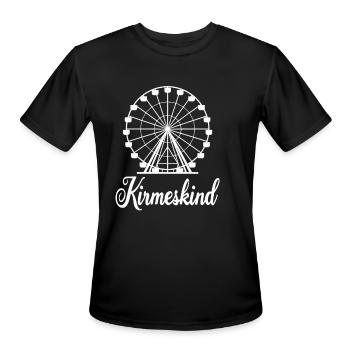 Kirmeskind Ferris Wheel Fun Memories - Men's Moisture Wicking Performance T-Shirt - black - Front - Jackson (183cm)