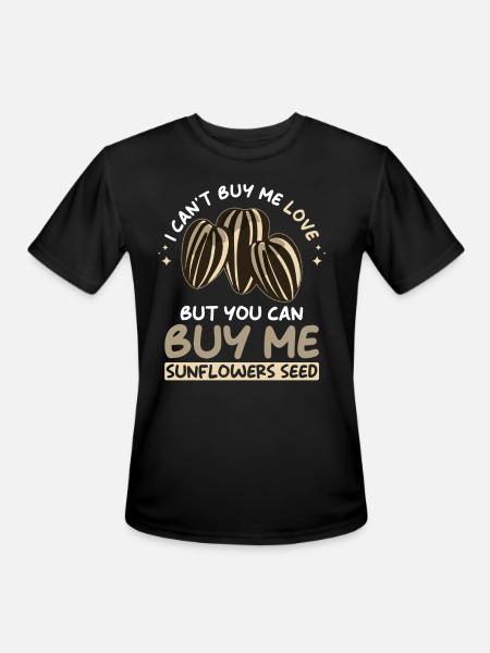 Sunflower Seeds - Men's Moisture Wicking Performance T-Shirt - black