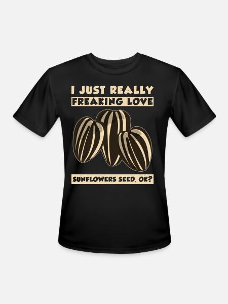 Sunflower Seeds - Men's Moisture Wicking Performance T-Shirt - black