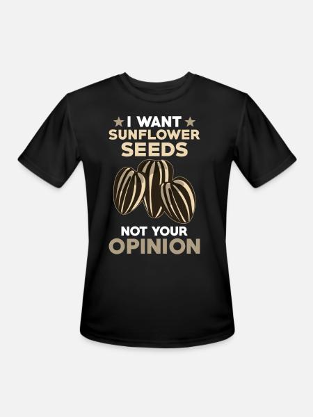 Sunflower Seeds - Men's Moisture Wicking Performance T-Shirt - black