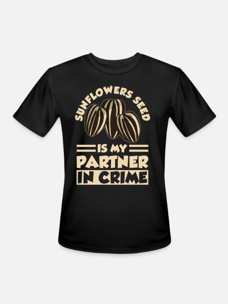 Sunflower Seeds - Men's Moisture Wicking Performance T-Shirt - black