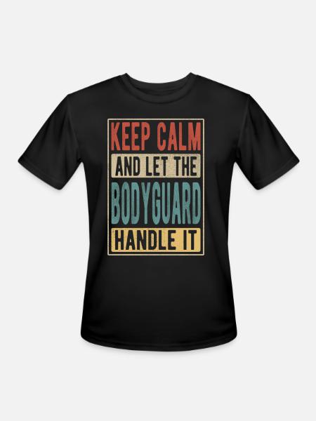 Bodyguard Retro Gift - Men's Moisture Wicking Performance T-Shirt - black