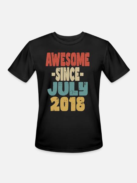 Awesome July 2018 - Men's Moisture Wicking Performance T-Shirt - black