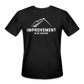 Improvement Growth: Improvement Is My Mantra - Men's Moisture Wicking Performance T-Shirt - black - Front - Jackson (183cm)