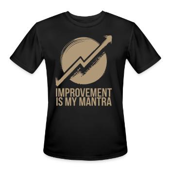 Kaizen Improvement Is My Mantra - Men's Moisture Wicking Performance T-Shirt - black - Front - Jackson (183cm)