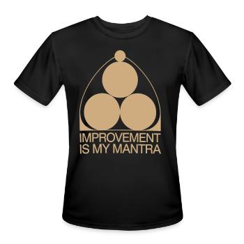 Kaizen Improvement Is My Mantra Philosophy - Men's Moisture Wicking Performance T-Shirt - black - Front - Jackson (183cm)