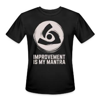 Improvement Is My Mantra Kaizen Improvement - Men's Moisture Wicking Performance T-Shirt - black - Front - Jackson (183cm)