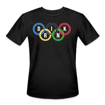 Beer - Men's Moisture Wicking Performance T-Shirt - black - Front - Jackson (183cm)