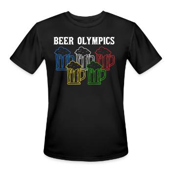 Beer - Men's Moisture Wicking Performance T-Shirt - black - Front - Jackson (183cm)