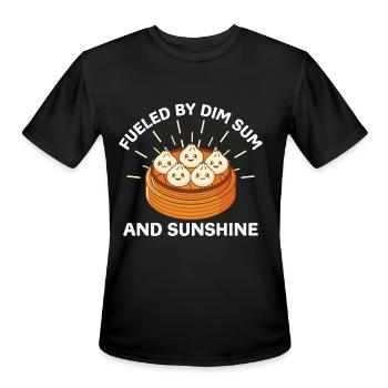 Summer Chinese Food Dumplings Fueled by Dim Sum - Men's Moisture Wicking Performance T-Shirt - black - Front - Jackson (183cm)