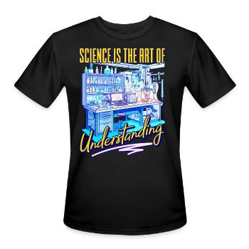 Science Is The Art Of Understanding Lab Tech Scien - Men's Moisture Wicking Performance T-Shirt - black - Front - Jackson (183cm)