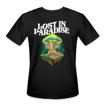 Lost In paradise - Men's Moisture Wicking Performance T-Shirt - black - Front - Jackson (183cm)