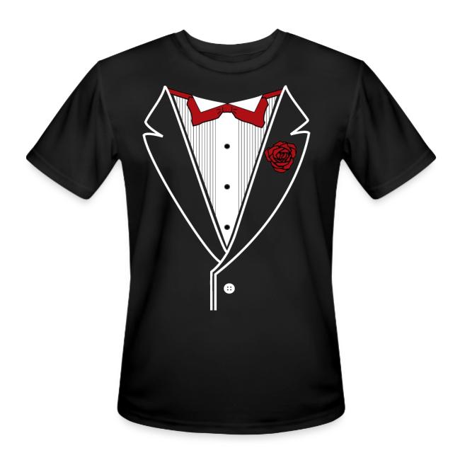 Tuxedo Shirt with Red bowtie